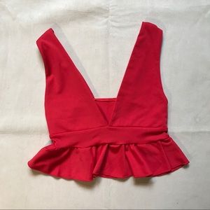 SALE Hot red crop top
